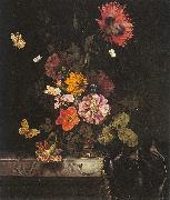 Lachtropius, Nicolaes Flowers in a Gold Vase Norge oil painting reproduction